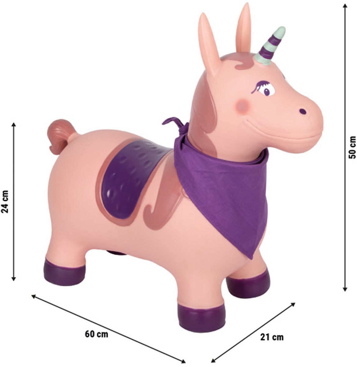 Kleiner Fuß - aufblasbares Einhorn 24cm
