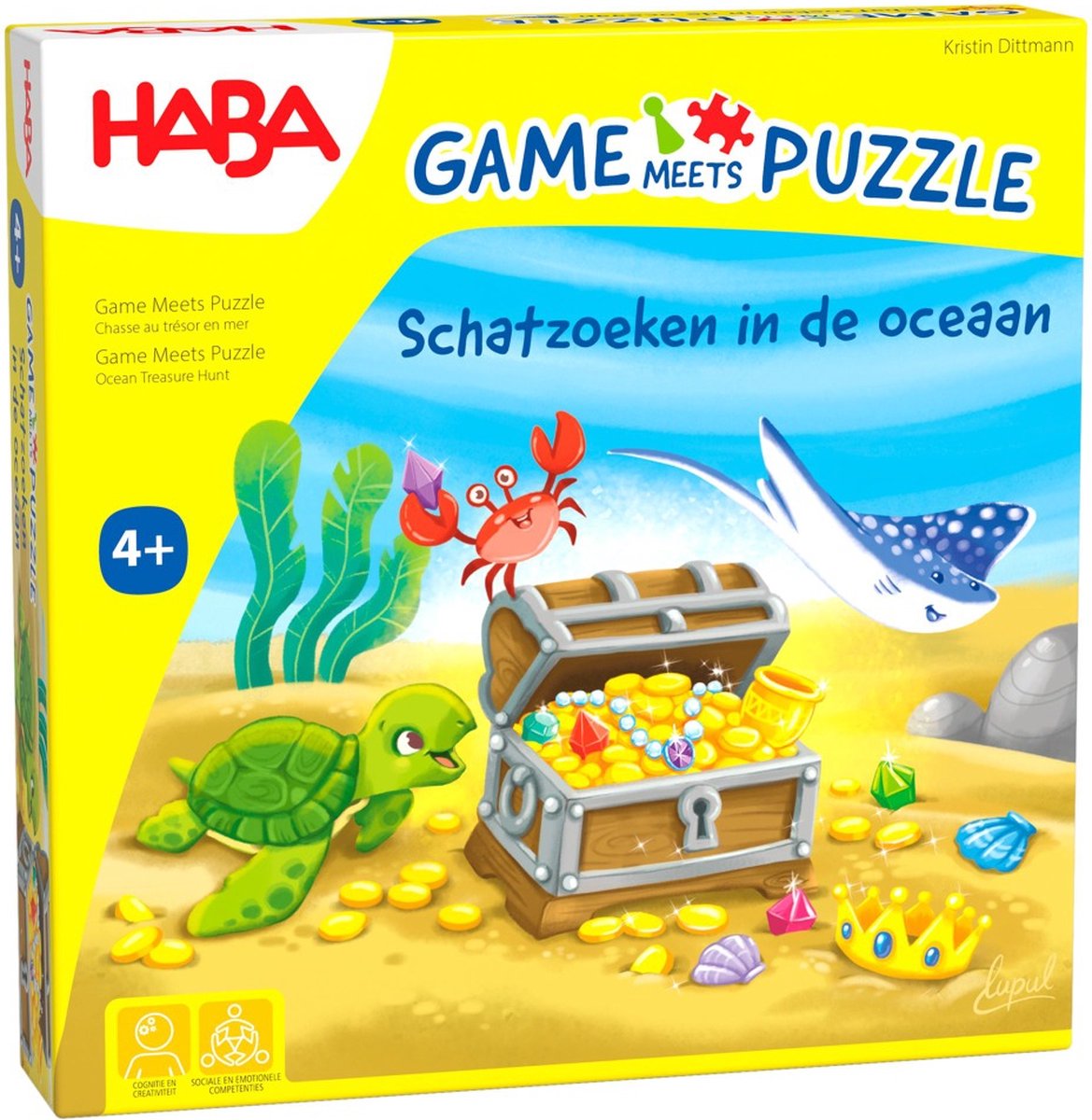 Haba Spiel Puzzle Schatzsuche im Meer pädagogisch wertvolles Kinderspiel.