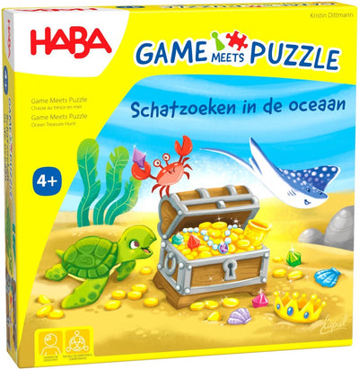Haba Spiel Puzzle Schatzsuche im Meer pädagogisch wertvolles Kinderspiel.