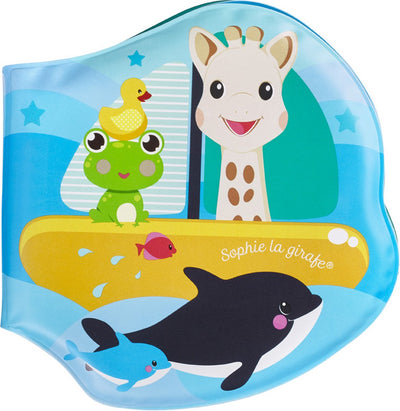 Sophie die Giraffe Badebuch - Badespielzeug - Badespielzeug - 3 Welten - 8 Seiten - ab 4 Monaten - 14,5x16,5x2 cm - eva