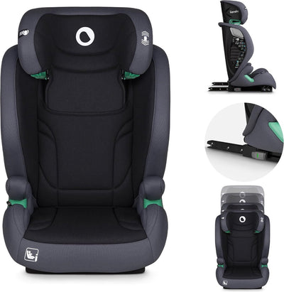 Lionelo igo i-size Autositz – Isofix – 100–150 cm – Gruppe 2–3 – 15–36 kg – Memory-Schaum – Tri-Guard-Kopfstütze – verstellbare Rückenlehne – abnehmbarer Bezug – universelle Passform