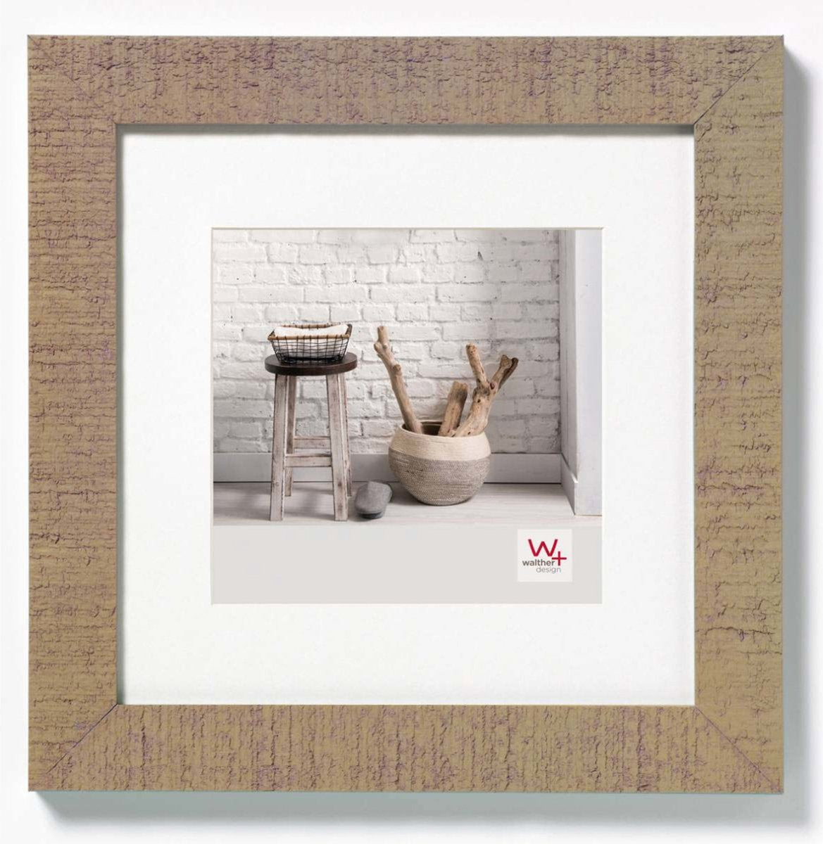 Walther Home - Holzrahmen - Fotogröße 30x30 cm - Beigebraun