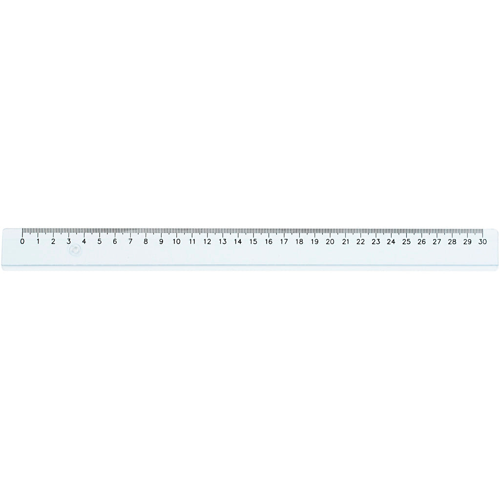 Lineal, L: 30 cm, 1 Stück
