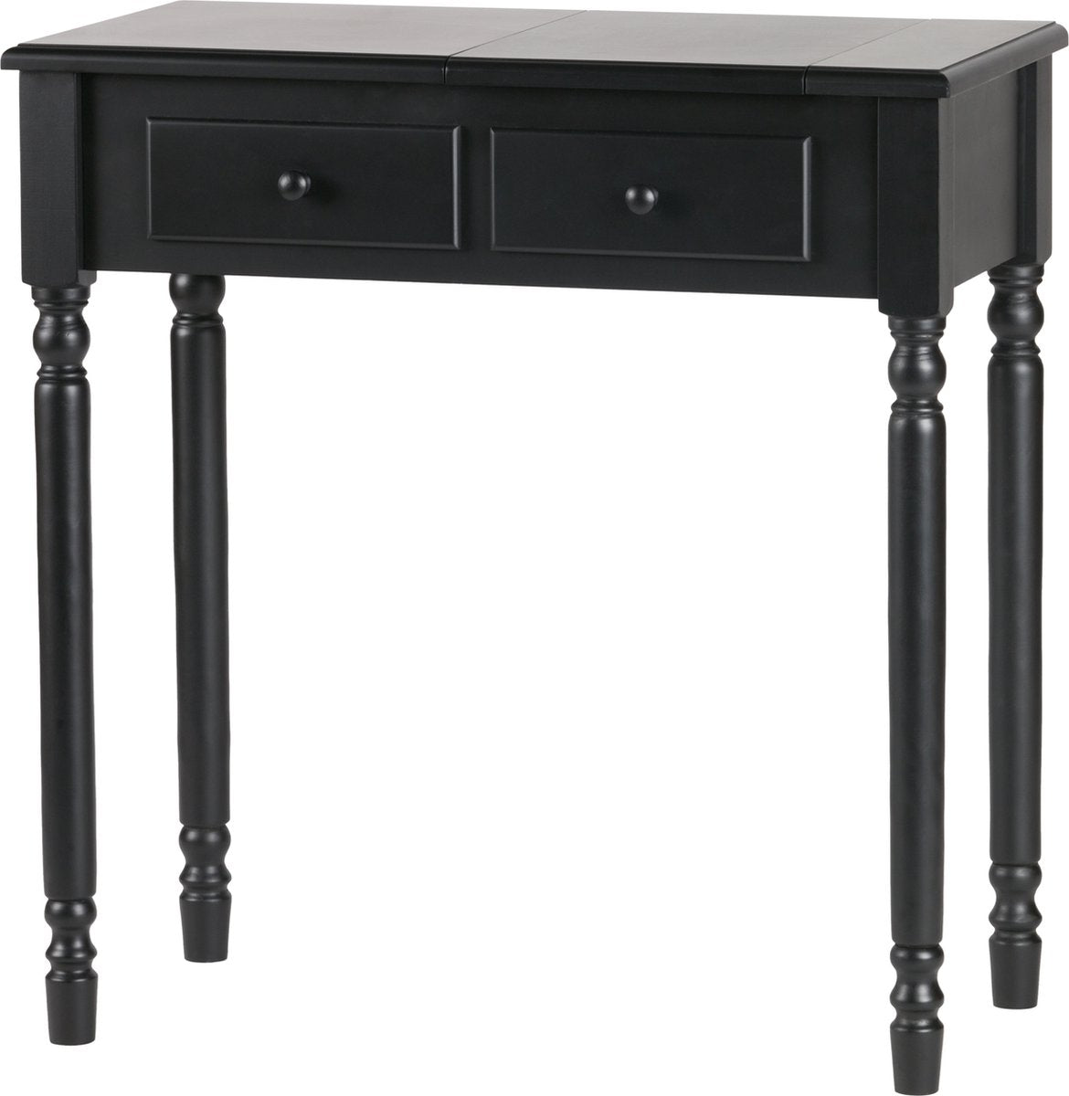 Woood Romy Hall Schminktisch – Holz – Schwarz – 78 x 75 x 38