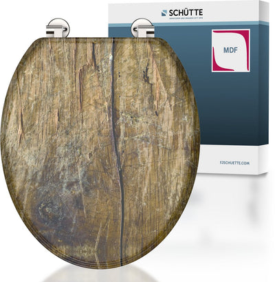 Schütte Schütte Toilettensitz Massivholz MDF mit Druck