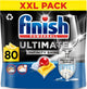 Finish Ultimate Infinity Shine Zitronen-Geschirrspültabletten – 80 Kapseln – vierteljährliche Box