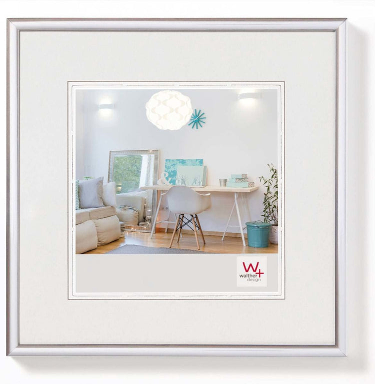Walther New Lifestyle - Kunststoffrahmen - Fotogröße 30x30 cm - Silber
