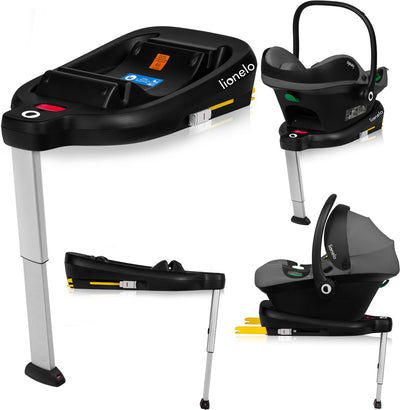 Lionelo Lemmy i-Size-Basis – Isofix-Autositzbasis – mit Stabilisierungsbein – passend für Lemmy-Autositz