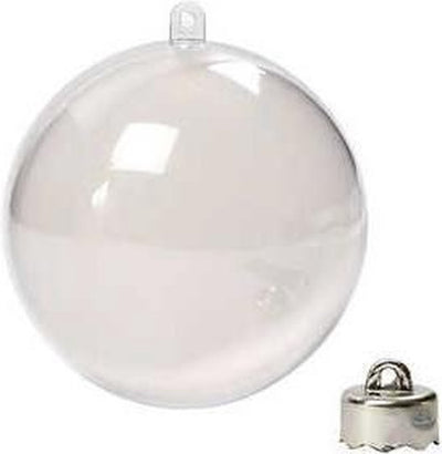 Creativ Company Dekoration Weihnachtsbälle Zwei -Teil, 5st.