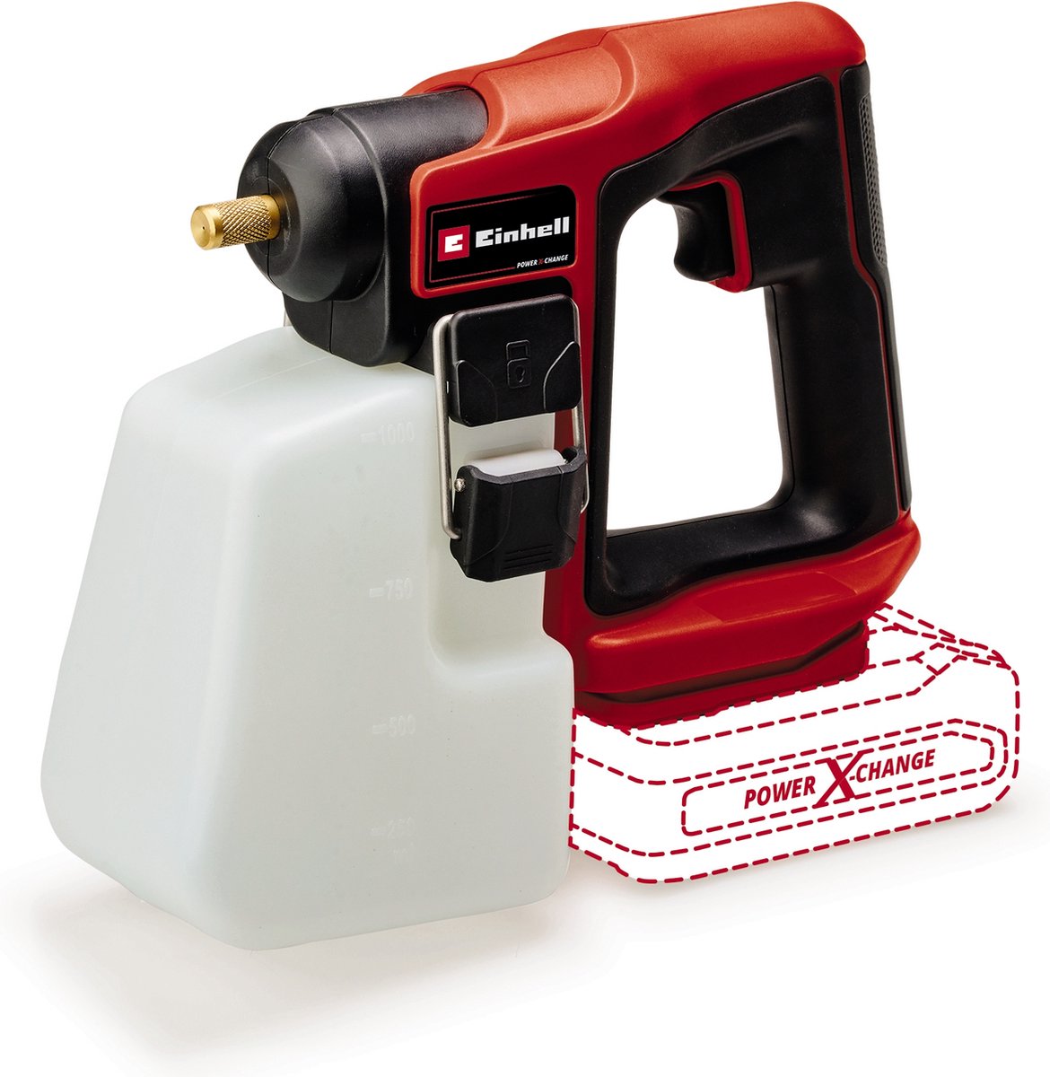 Einhell Akku-Drucksprüher GE-WS 18 10 LI Solo – Power X-Change – 18 V Li-Ion – Tankinhalt: 1 l – maximaler Druck: 1,3 bar – kompakte Bauweise – exkl. Akku und Ladegerät
