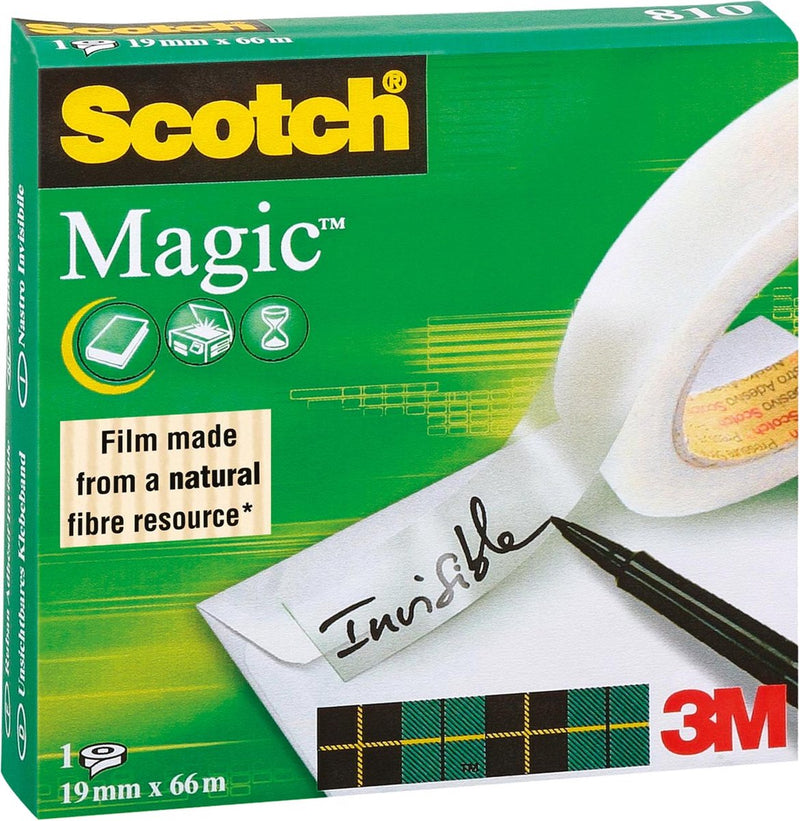 Klebeband Scotch Magic 810 19 x 66000 mm unsichtbar beschreibbar und abreißbar