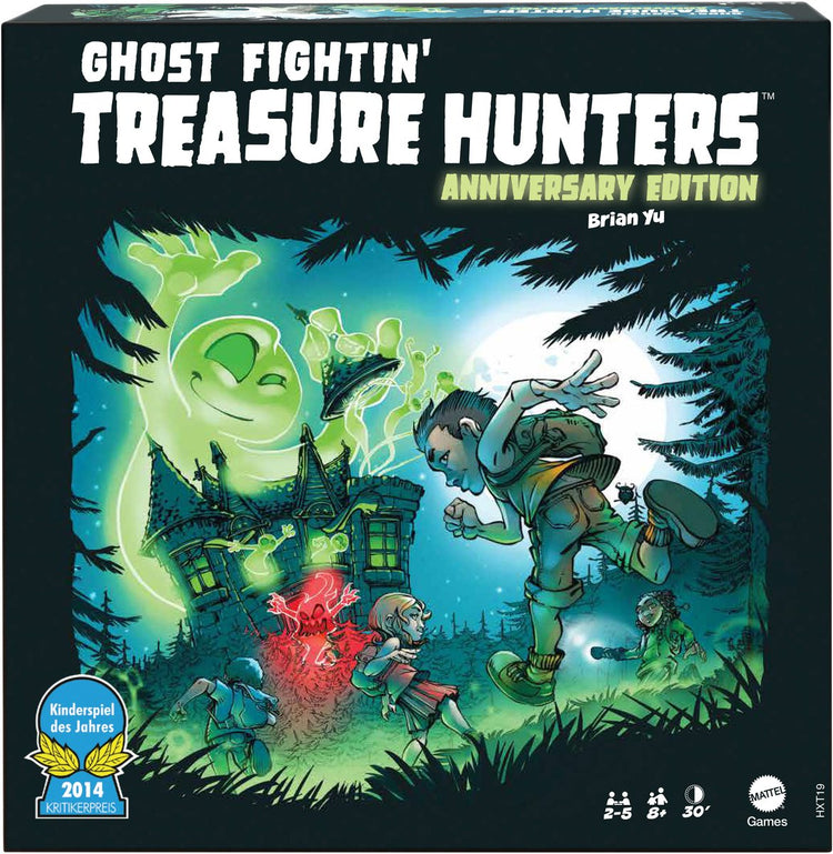 Mattel Games Games Ghost Fightin' Treasure Hunters Jubiläumsausgabe, Brettspiel, Strategie, 8 Jahre, 30 Min., Familienspiel