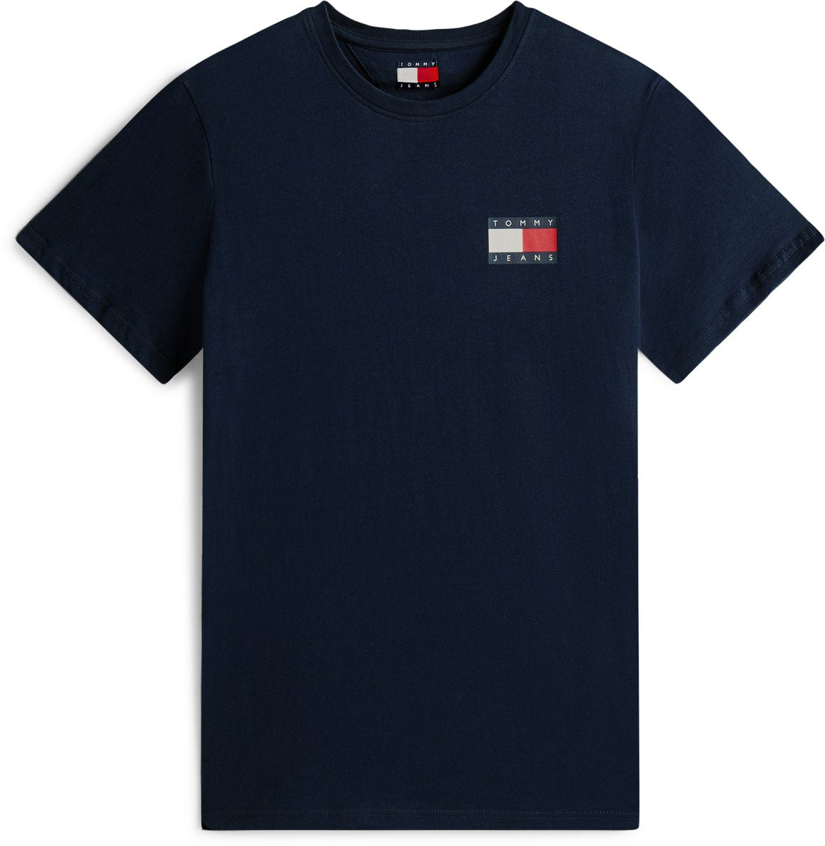 Tommy Hilfiger Tommy Jeans Logo Slim Jersey T-Shirt mit Rundhalsausschnitt