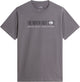 The North Face M Bracket Logo Regular SS Tee Herren Outdoor-Shirt – Smoked Pearl