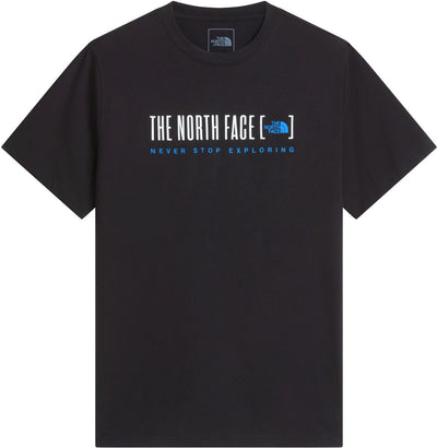 The North Face M Bracket Logo Regular SS Tee Herren-Outdoor-Shirt – TNF Black
