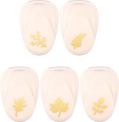 Vaessen kreatives Stanzset - Figurenstanzer - Herbstblätter - 5-tlg. - 1,7 bis 2,5 cm