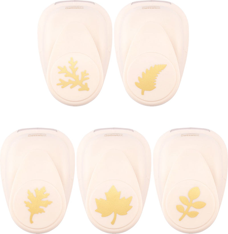 Vaessen kreatives Stanzset - Figurenstanzer - Herbstblätter - 5-tlg. - 1,7 bis 2,5 cm