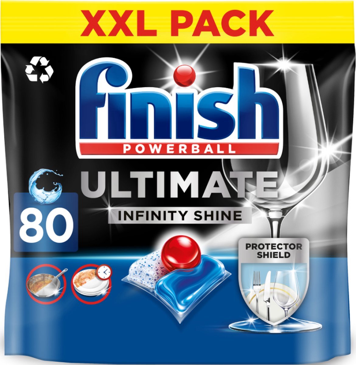 Finish Ultimate Infinity Shine Spülmaschinentabs – 80 Kapseln