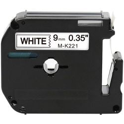 Beschriftungsband Rillstab omk221 schwarz, weiß