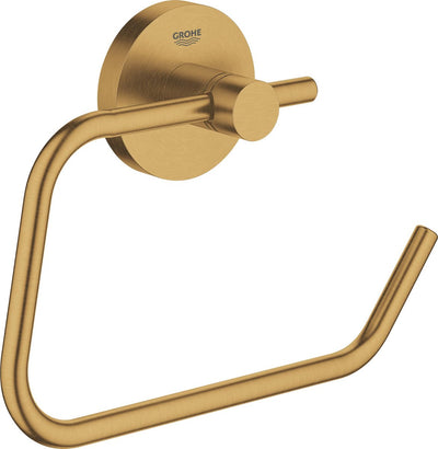 Grohe Essentials Toilettenpapierhalter – ohne Deckel – Cool Sunrise Brushed (Mattgold) – 40689GN1