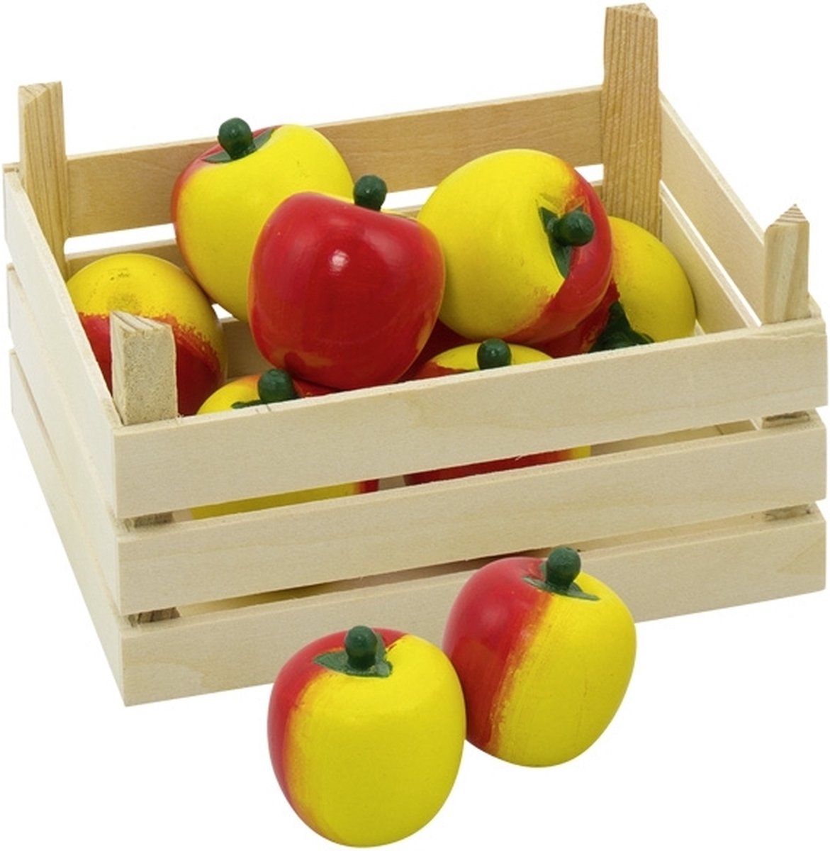 Goki -Holzäpfel in Coffin, 10dlg.