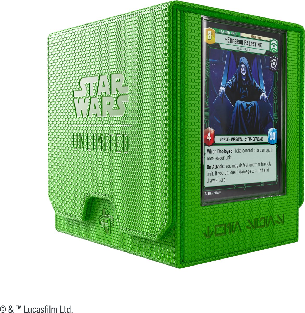 Gamegenic Star Wars Unlimited Twin Suns Deck Pod grün – Deckbox – Tokenbox – für Star Wars Unlimited –