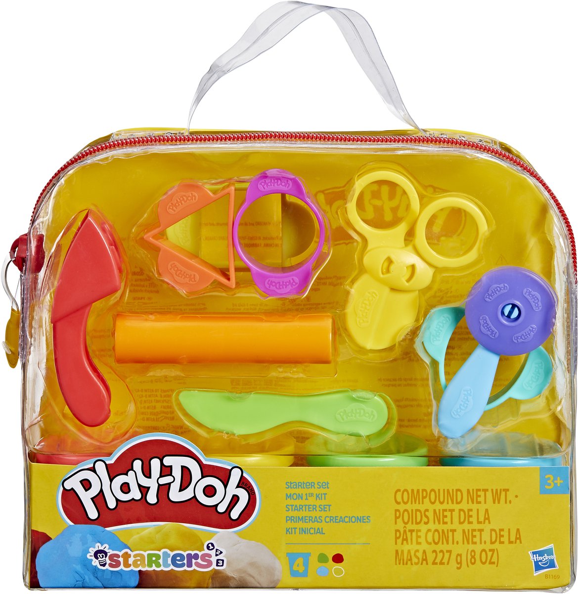 Play-Doh-Starterset - Modelliermasse - inklusive 4 Tontöpfen