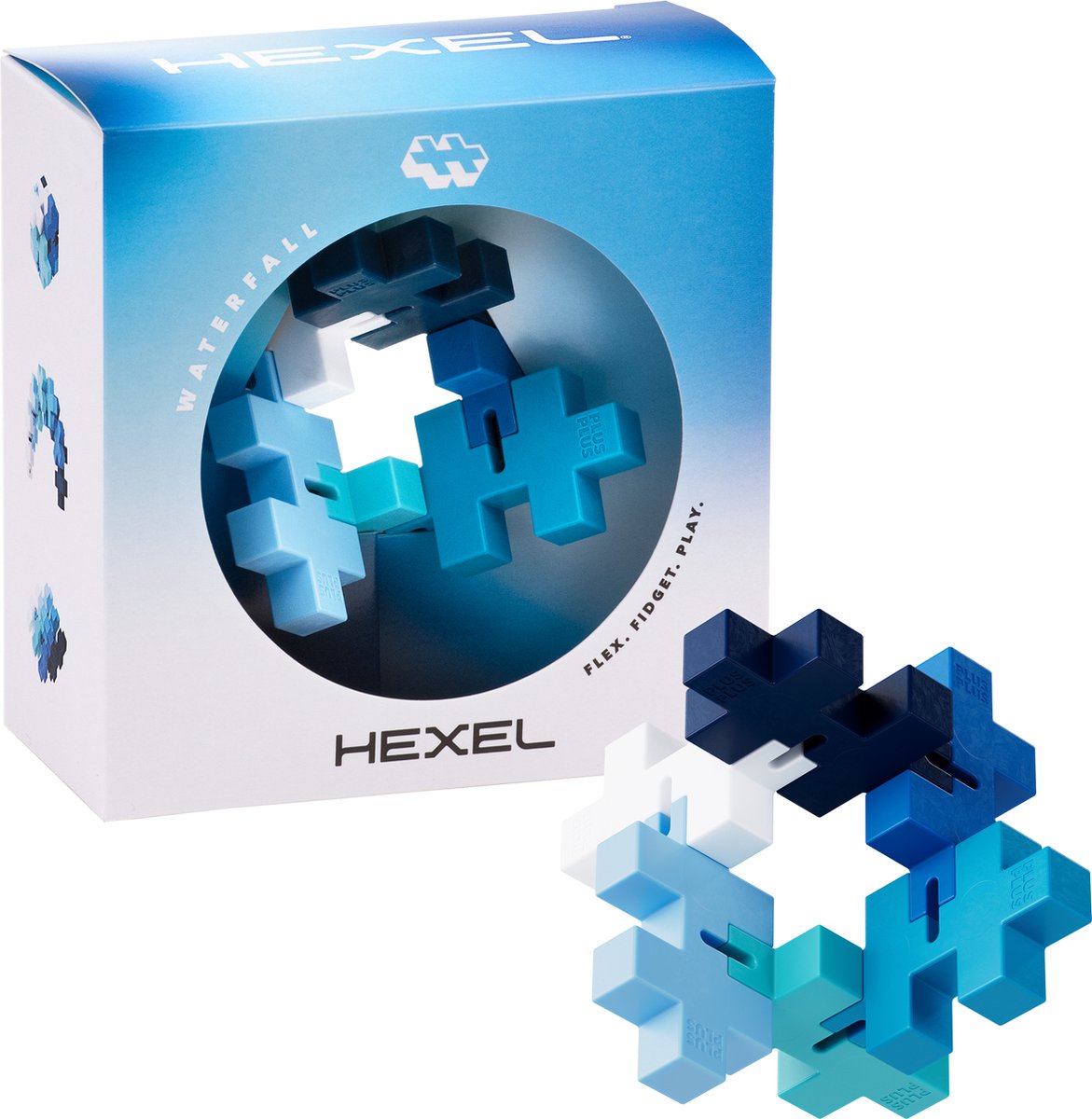 Plus Plus Hexel Wasserfall Plus-Plus: 6 Stück (3486)