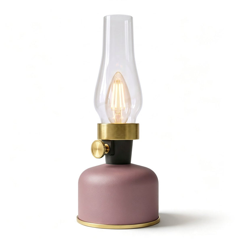Calex lavinio wiederaufladbare Tischlampe – kabellos – LED-Öllampe – Campinglampe – drinnen und draußen – warmweißes Licht – dimmbar – Pink