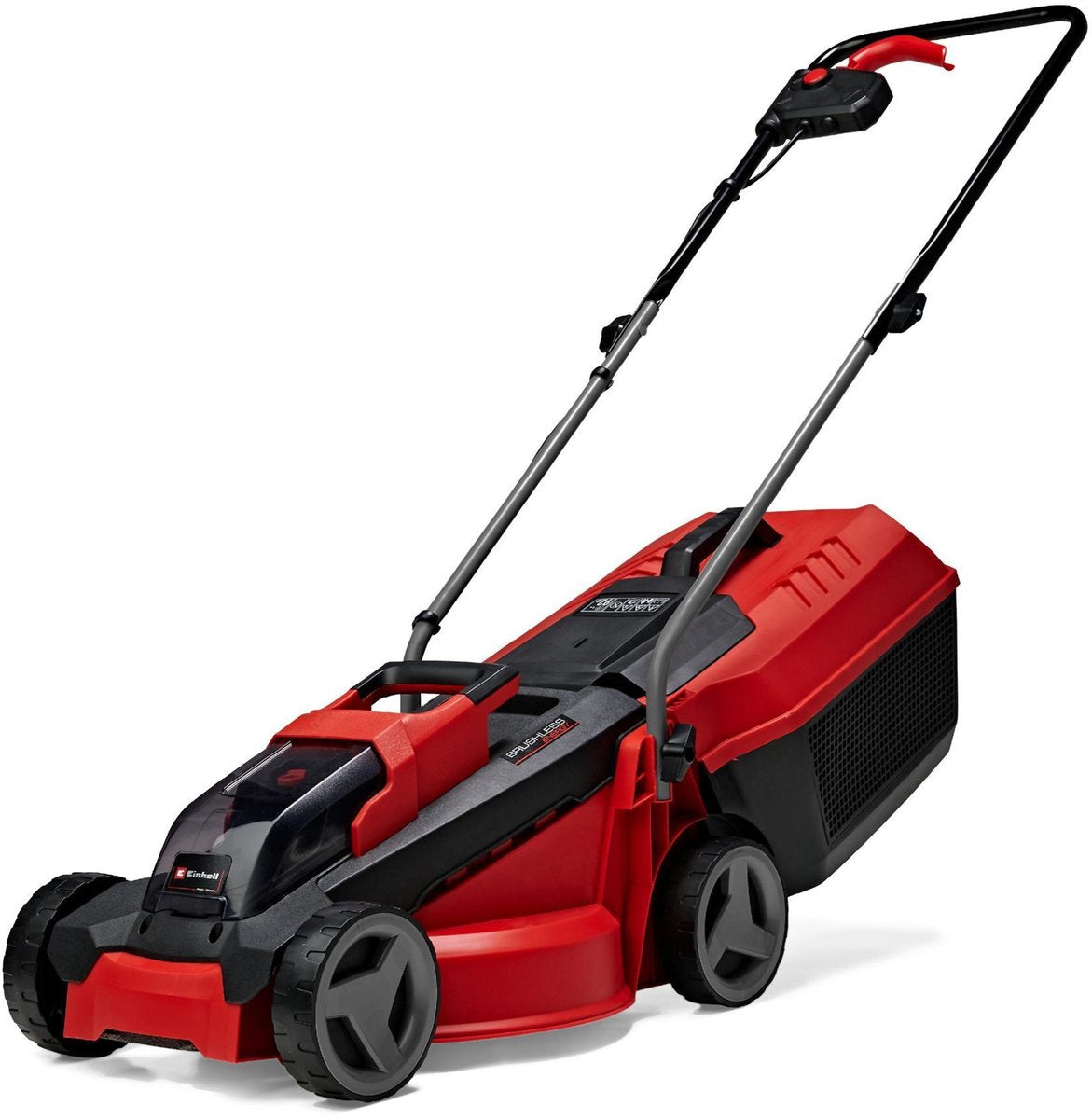 Einhell Akku-Rasenmäher GE-CM 18 30 Li Kit – Power X-Change – 18 V Li-Ion – Schnittbreite: 30 cm – empfohlene Rasenfläche: bis zu 150 m² – 25 l Fangsack – Schnitthöhe: 30–70 mm – inkl. 3,0 Ah Akku und Ladegerät