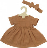 Heless Doll Kleid braun mit Rüschen, 35-45 cm - afbeelding 1