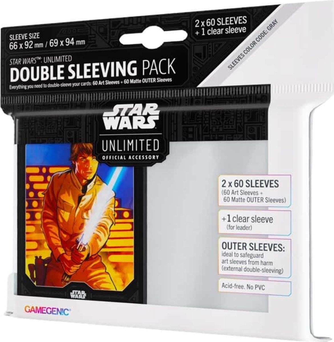 Gamegenic Star Wars Unlimited Double Sleeve Pack Luke Skywalker – Zubehör