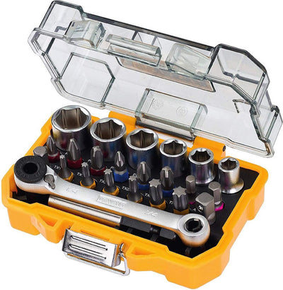 Dewalt dt71516-qz 24-teiliges Bit- und Steckschlüsselset mit Ratsche