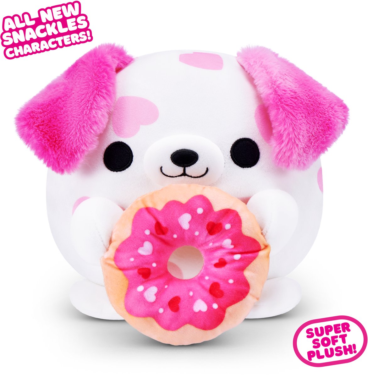 Snackles Valentines Edition 8-Zoll-Plüsch (Dalmatiner mit Donut)