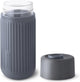 Schwarzer Blum Black+Blum Glas-Reisebecher – 340 ml – Grau