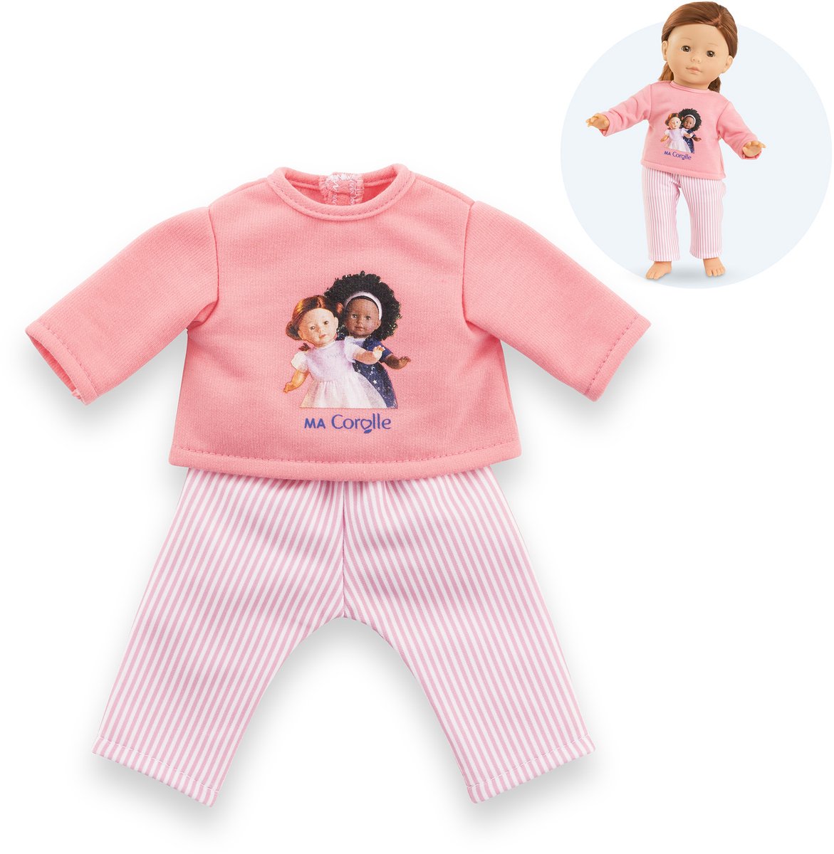 Corolle rosa Pyjama für Puppen von 36 cm, 2dlg.
