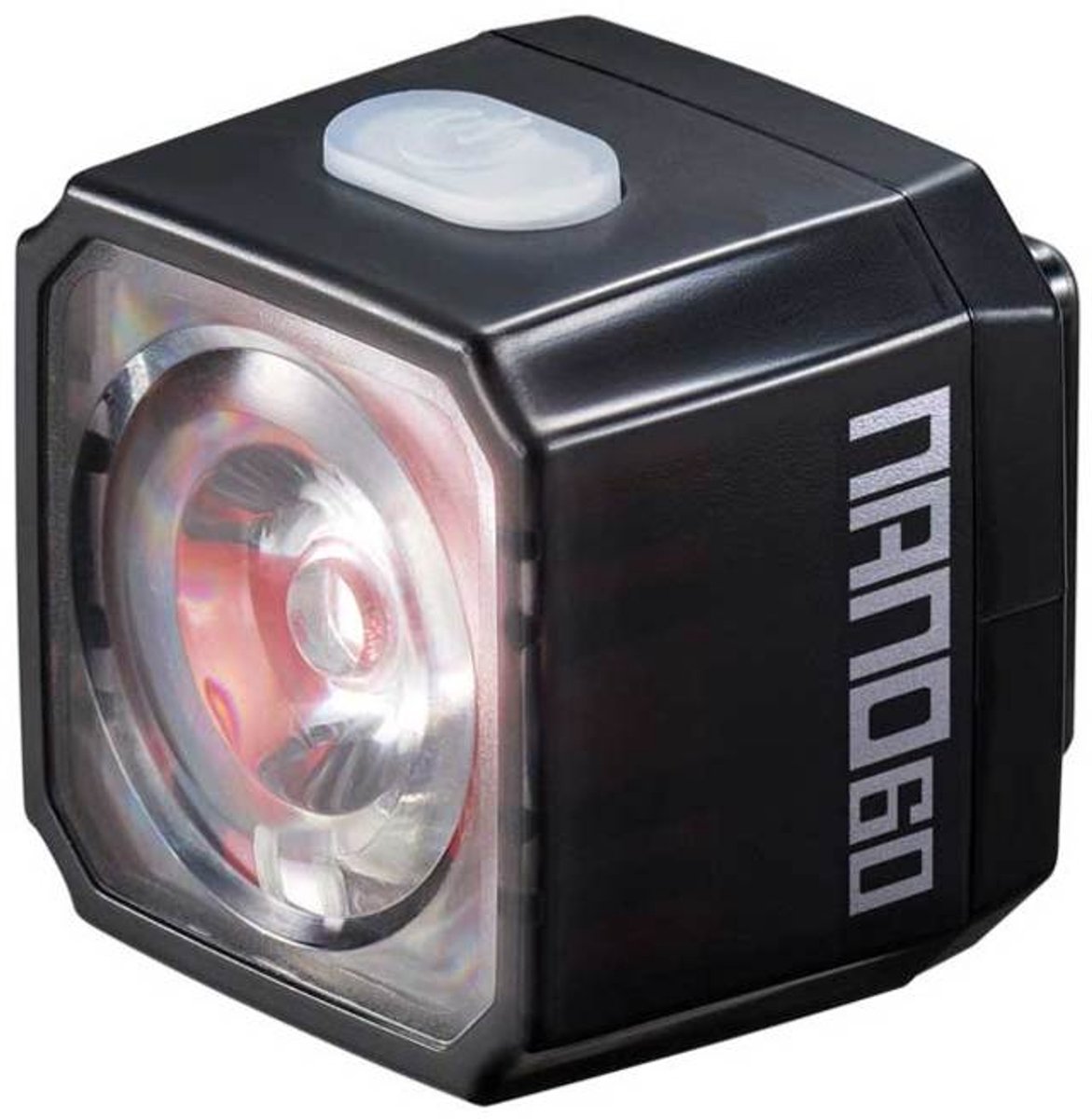 Rückleuchte Cateye Nano60 – 60 Lumen – Opticube-Linsentechnologie – USB wiederaufladbar – 6 Lichtmodi – inklusive SP-14-RA-Halterung – Schwarz