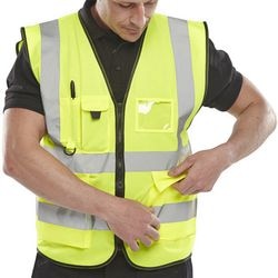Weste auffälliges Warngelb s