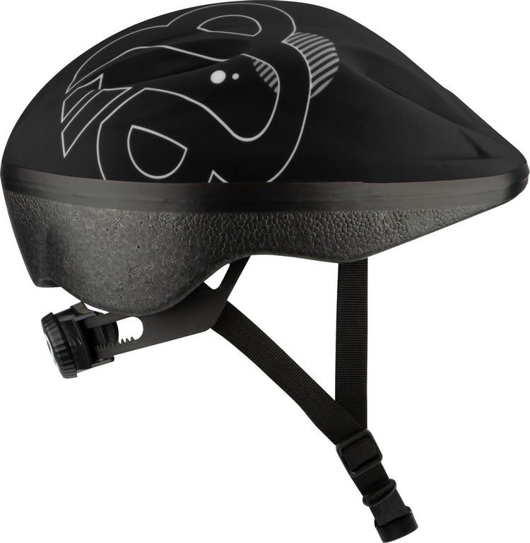 Nijdam Junior-Helm – Dark Storm – Schwarz, Silbergrau