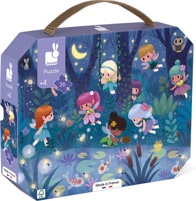 Janod - Puzzle - Feen und Seerosen