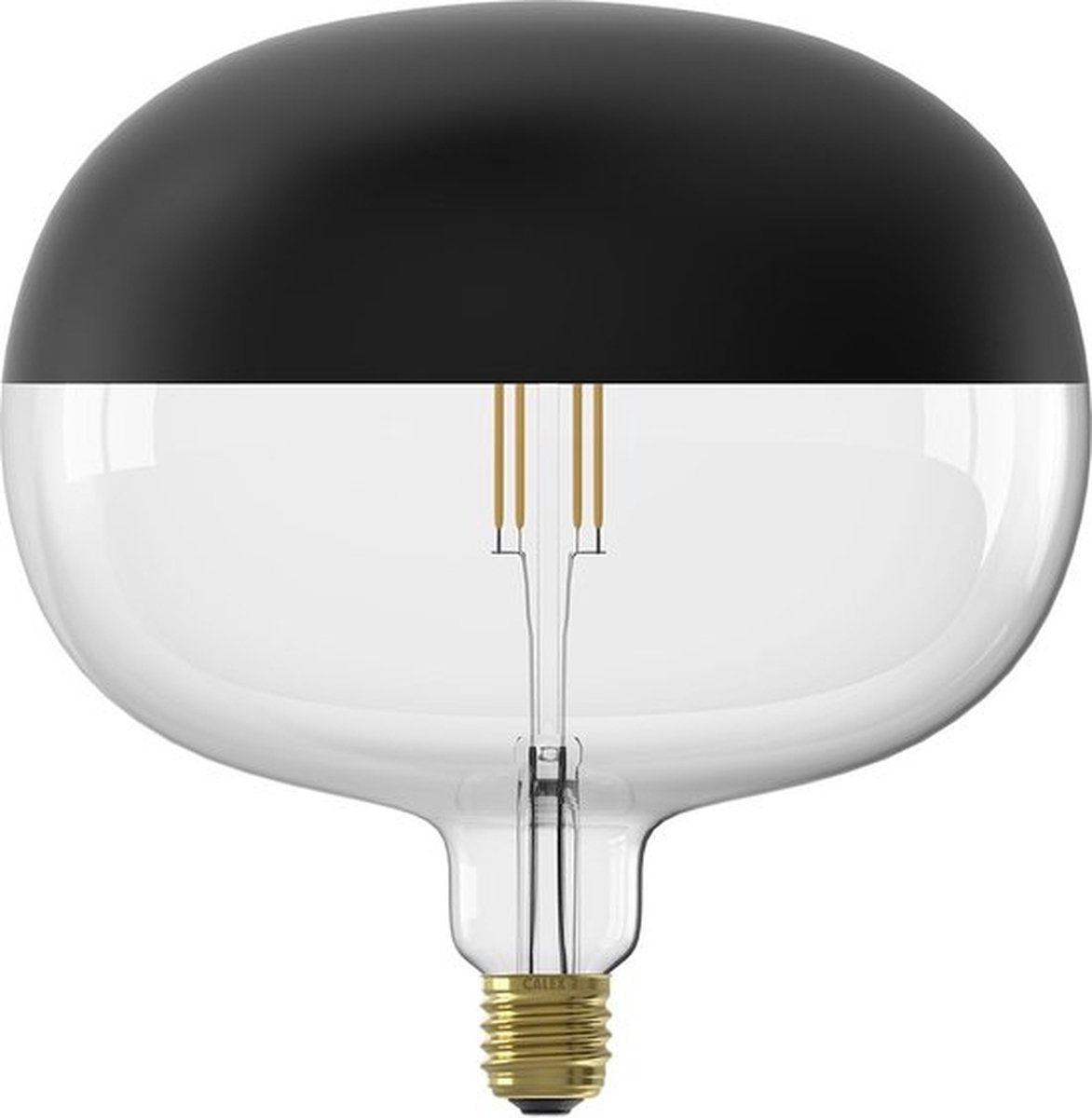 Calex Bodenspiegel schwarz – E27-LED-Lampe – dimmbare Filament-Lichtquelle – 6 W – warmweißes Licht