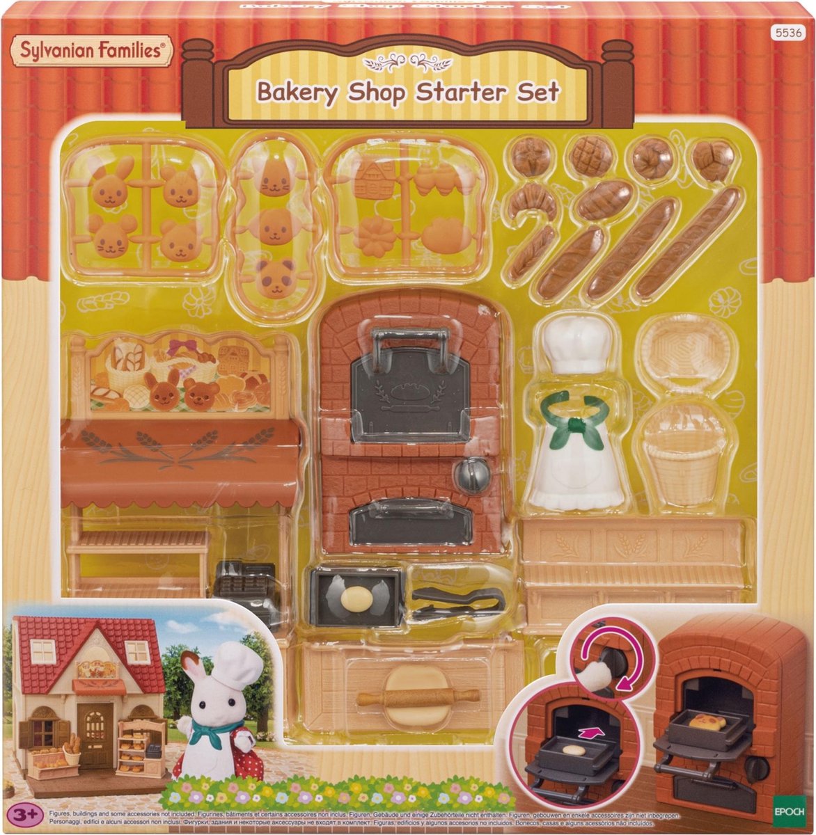 Sylvanian Family 5535 Bäckerei-Set für Einsteiger zu Hause