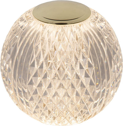Lucide cintra - wiederaufladbare Tischleuchte - wiederaufladbarer Akku - ø 11 cm - LED 3 Stufendimmung - 1x2w 2700k - transparent