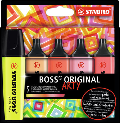 Stabilo Boss Original – Textmarker – höchste Qualität – Etui mit 5 Farben