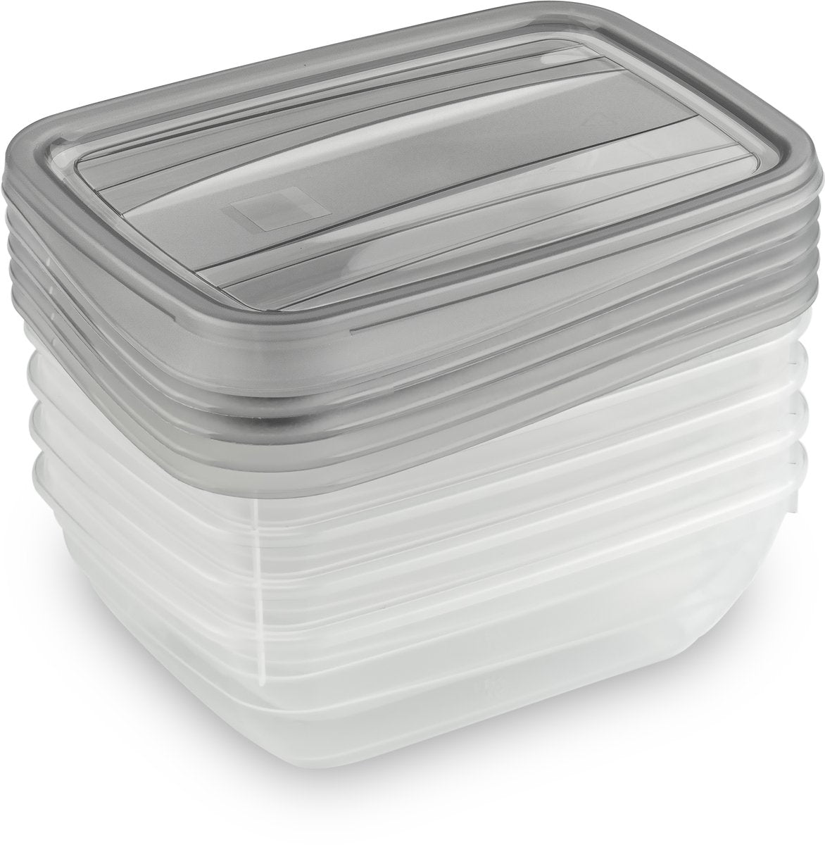 Curver Vedo Lebensmittelbehälter-Set 5x0,5l - 16x12x4,5 cm - transparent