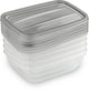 Curver Vedo Lebensmittelbehälter-Set 5x0,5l - 16x12x4,5 cm - transparent