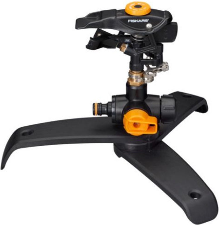 Fiskars Sektorsprinkler | auf Stativfuß | mit Ein-Aus-Ventil 1027050