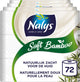 Nalys weiches Bambus-Toilettenpapier – 72 Rollen – weiß (3-lagig) – Vorteilspack – Papierverpackung