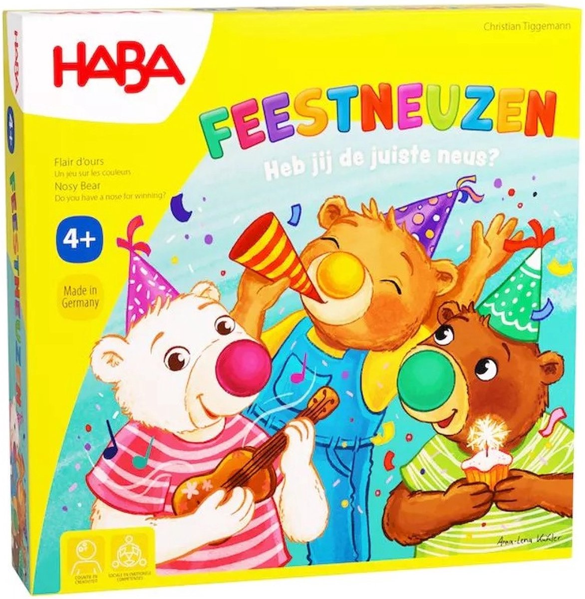 Haba-Spiel – Partytiere – 2 bis 4 Spieler – 4+