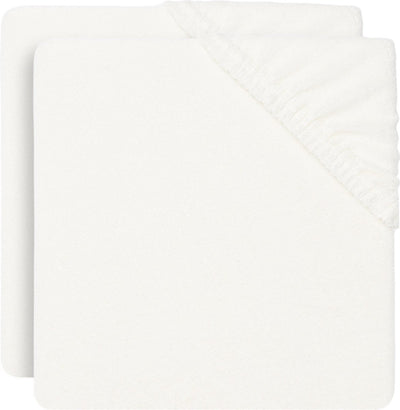 Jollein - Wickelauflagenbezug Frottee 50x70cm - Wickelauflage mit weichem Bezug - Elfenbein - 2 Stück
